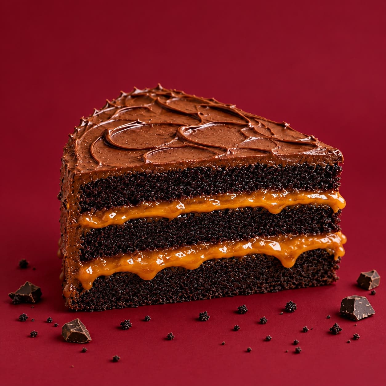 Salted caramel chocolat cake